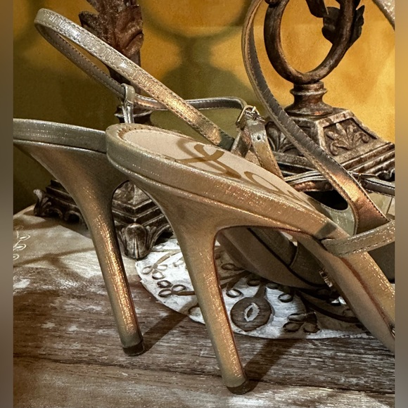 EUC Sam Edelman “Ayla” Champagne Patent Leather Pumps In Champagne Color Size 10 - Picture 12 of 16